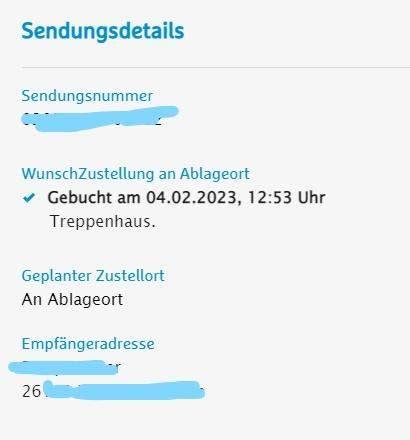 hermes adresse falsch